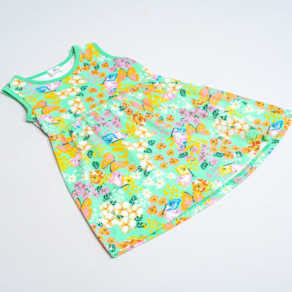 green dress Butterfly Blossoms side view